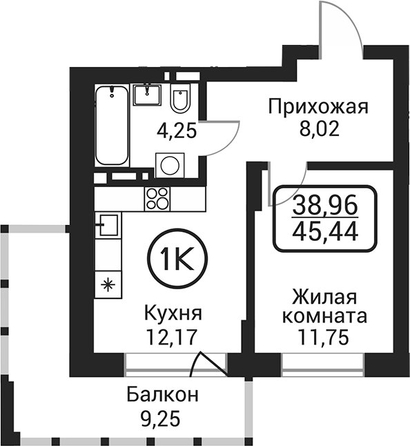 
  Продается 1-комн. квартира 36.19 м², в ЖК Пегас. Фото 1.
