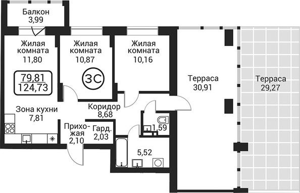 
  Продается 2-комн. квартира 60.56 м², в ЖК Пегас. Фото 1.