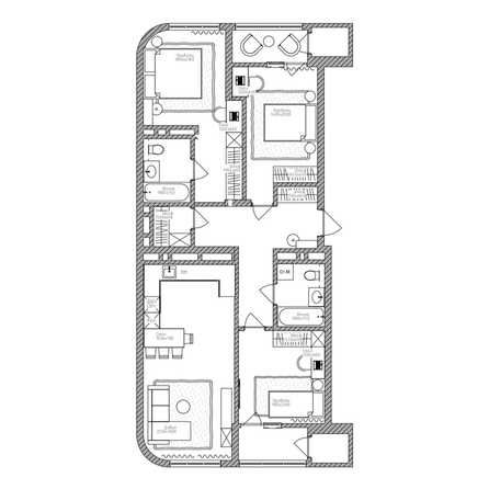 
  Продается 4-комн. квартира 96.1 м², в ЖК Беринг, дом 2. Фото 6.