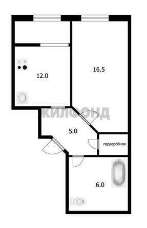 
  Продается 1-комн. квартира 39.6 м². Фото 11.