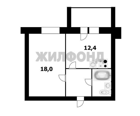 
  Продается 1-комн. квартира 44.2 м². Фото 9.