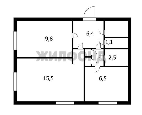
  Продается 2-комн. квартира 42 м². Фото 12.