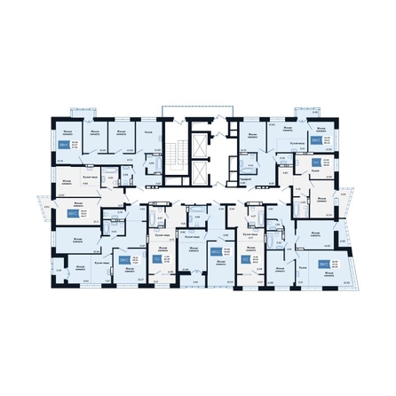 
  Продается 2-комн. квартира 44.17 м², в ЖК Салют, дом 2. Фото 1.