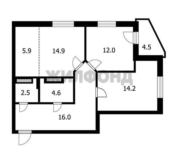 
  Продается 3-комн. квартира 70.1 м², в ЖК На Петухова, дом 2. Фото 14.