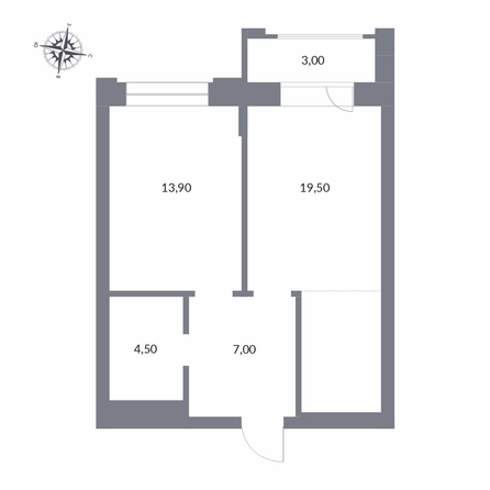 
  Продается 2-комн. квартира 47.9 м², в ЖК Державина, 50. Фото 1.
