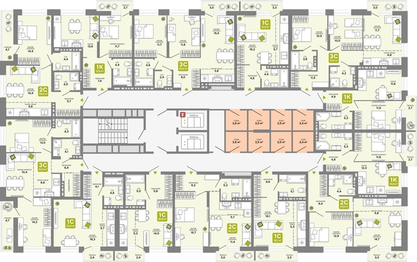 
  Продается студия 30.8 м², в ЖК Счастливый квартал, дом 3. Фото 1.