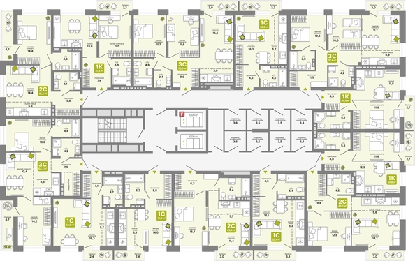 
  Продается студия 32 м², в ЖК Счастливый квартал, дом 3. Фото 1.