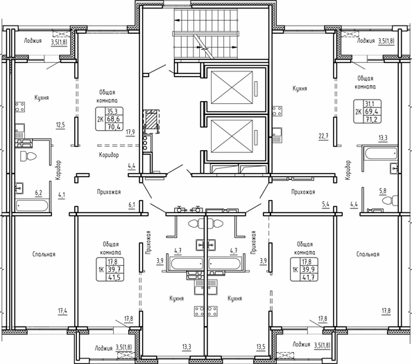 
  Продается 2-комн. квартира 71.2 м², в ЖК Самоцветы, Бирюза дом 1. Фото 1.