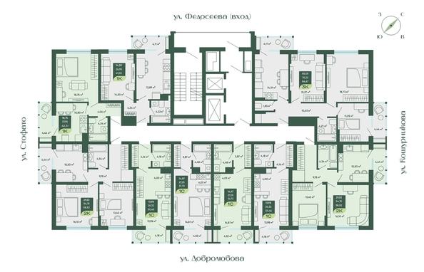 
  Продается 3-комн. квартира 84.67 м², в ЖК Мичурин. Фото 1.