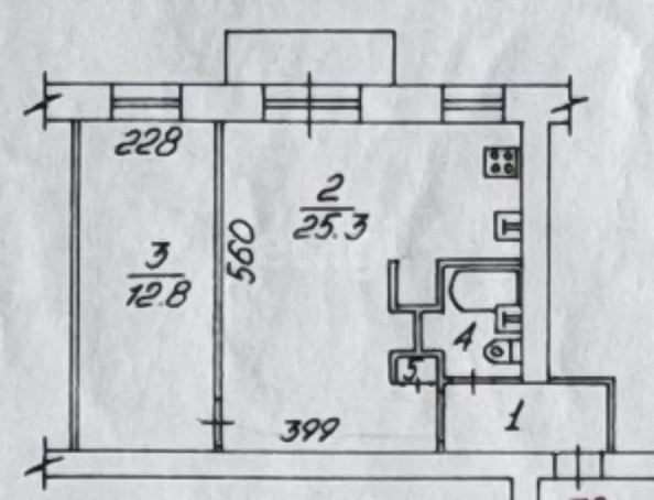 
  Продается 2-комн. квартира 46.1 м². Фото 19.