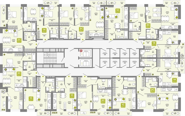 
  Продается 1-комн. квартира 34.4 м², в ЖК Счастливый квартал, дом 3. Фото 1.