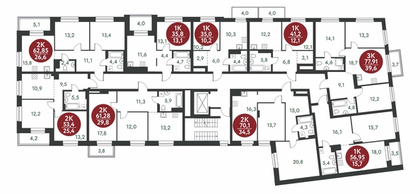 
  Продается 2-комн. квартира 61.28 м², в ЖК Скандинавские кварталы, дом 1. Фото 1.
