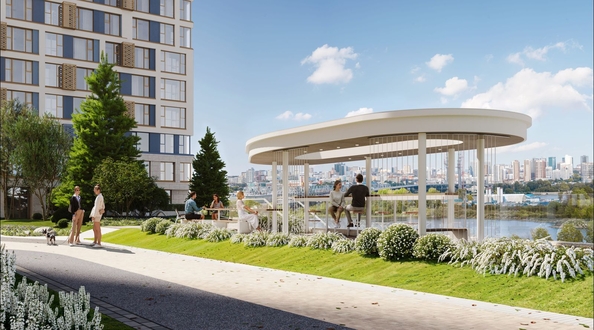 
  Продается 3-комн. квартира 54.4 м², в ЖК Горская Лагуна. Фото 2.