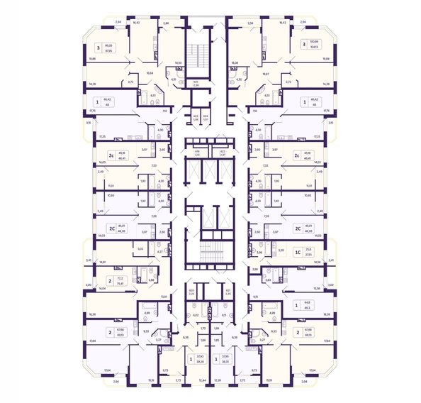 
  Продается 2-комн. квартира 46.26 м², в ЖК Астон. Шесть звёзд, 2. Фото 1.