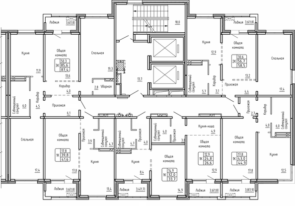 
  Продается 3-комн. квартира 87.4 м², в ЖК Самоцветы, Бирюза дом 2. Фото 1.
