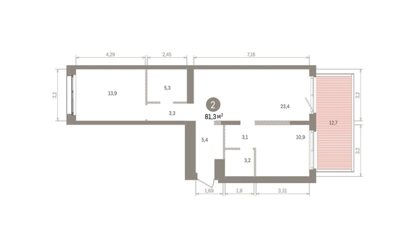 
  Продается 2-комн. квартира 81.29 м², в ЖК Европейский берег, дом 32. Фото 1.