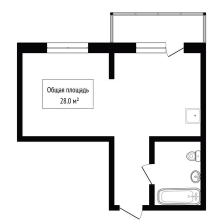 
  Продается студия 28 м², в ЖК Чистая Слобода, дом 71. Фото 12.