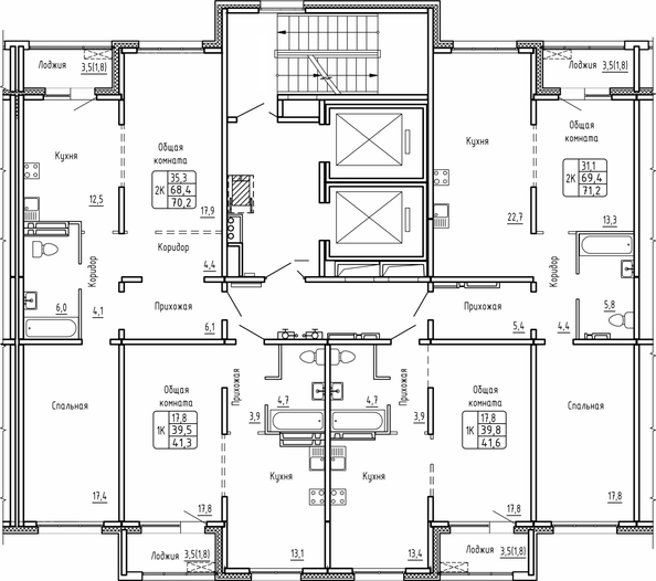 
  Продается 2-комн. квартира 71.2 м², в ЖК Самоцветы, Бирюза дом 1. Фото 1.
