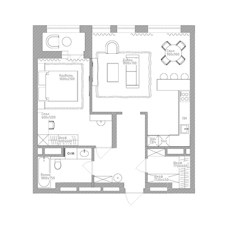 
  Продается 2-комн. квартира 62.2 м², в  Дом Нобель. Фото 3.