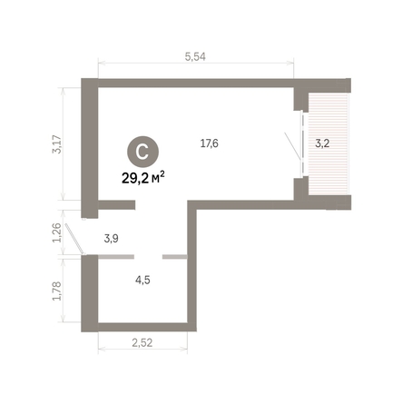 
  Продается студия 29.15 м², в  Квартал Молодость, дом 1. Фото 1.