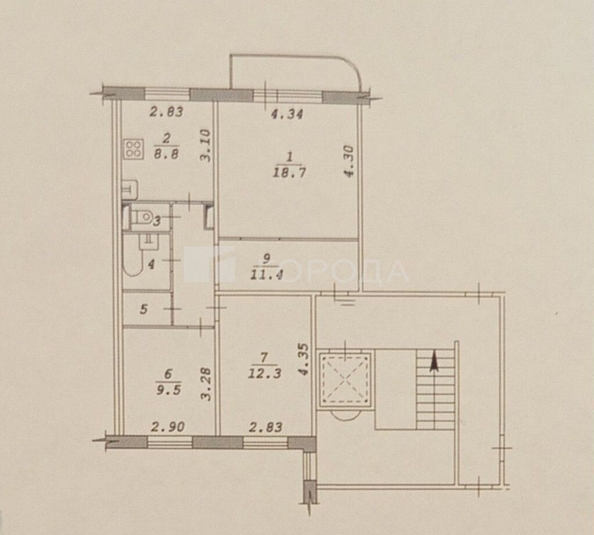 
  Продается 3-комн. квартира 66.2 м². Фото 35.