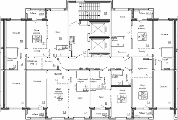 
  Продается 2-комн. квартира 63.7 м², в ЖК Самоцветы, Бирюза дом 2. Фото 1.