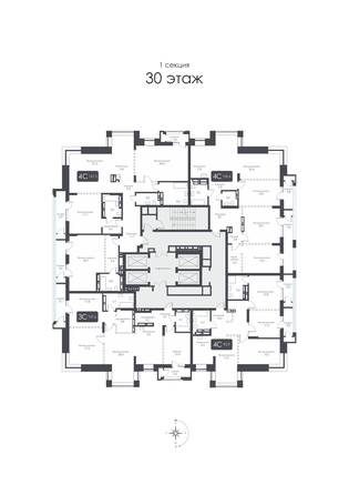
  Продается 4-комн. квартира 167.3 м², в ЖК СИТИ ТАУЭРС, дом 1. Фото 37.