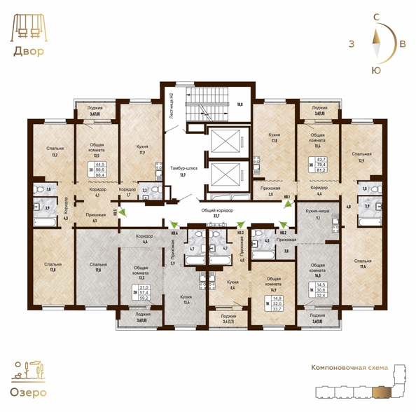 
  Продается 1-комн. квартира 33.7 м², в ЖК Новый горизонт, дом 4. Фото 1.
