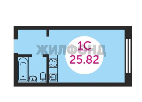 
  Продается студия 26 м². Фото 7.