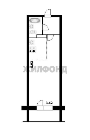 
  Продается студия 28.1 м². Фото 11.