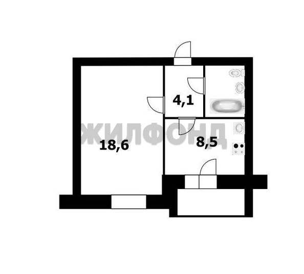 
  Продается 1-комн. квартира 35 м². Фото 1.