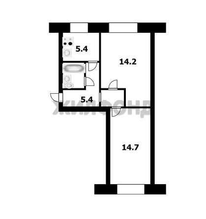 
  Продается 2-комн. квартира 44.3 м². Фото 15.