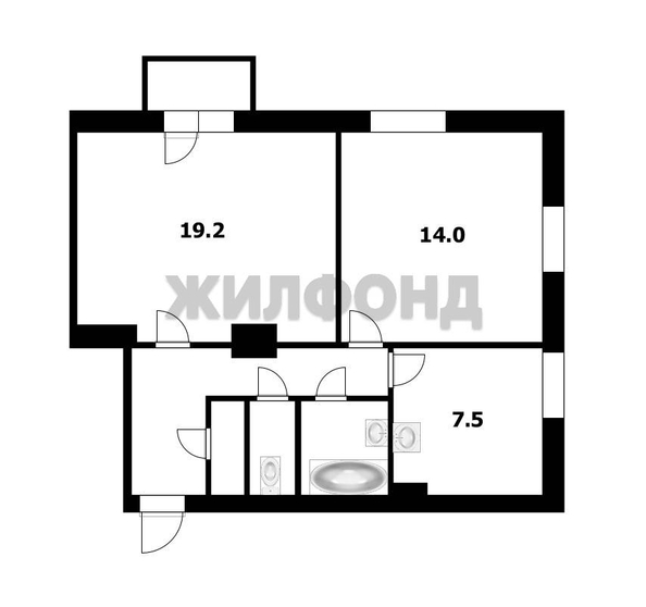 
  Продается 2-комн. квартира 54.9 м². Фото 22.