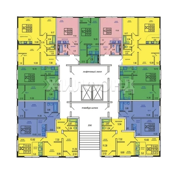 
  Продается 3-комн. квартира 55.54 м². Фото 3.