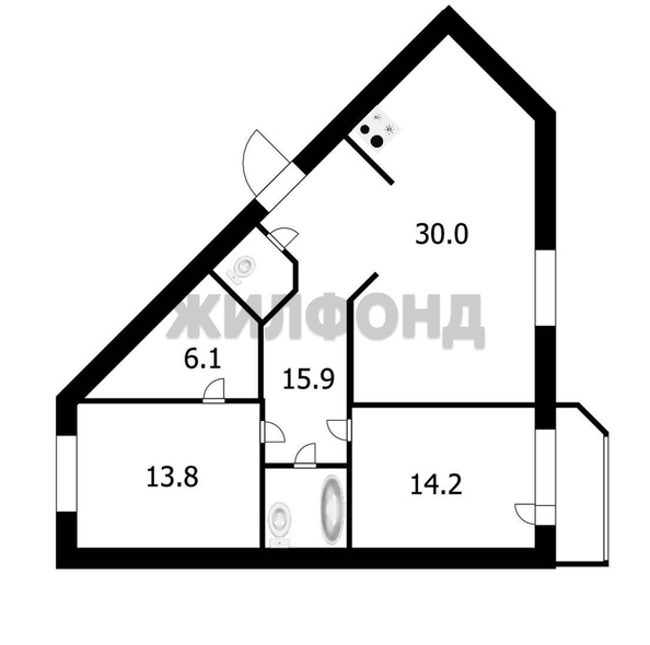 
  Продается 3-комн. квартира 84.4 м². Фото 12.