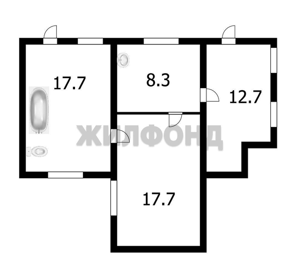 
  Продается дом 56.5 м². Фото 1.