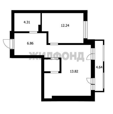 
  Продается 2-комн. квартира 55 м², в ЖК Академия, дом 1. Фото 25.