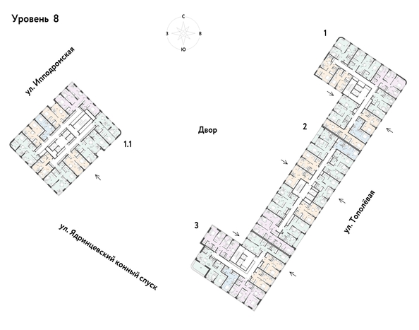 
  Продается 1-комн. квартира 46.41 м², в ЖК Страна.Тополевая, к 1. Фото 1.