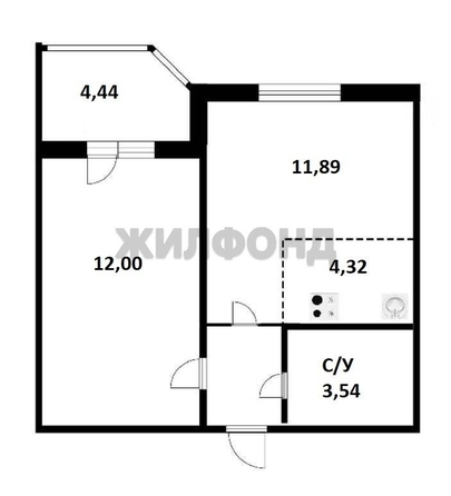 
  Продается 1-комн. квартира 35 м², в ЖК Фламинго, дом 16. Фото 2.