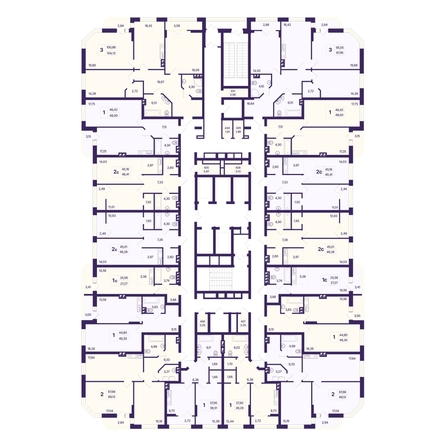 
  Продается 1-комн. квартира 46.41 м², в ЖК Астон. Шесть звёзд, 1. Фото 1.