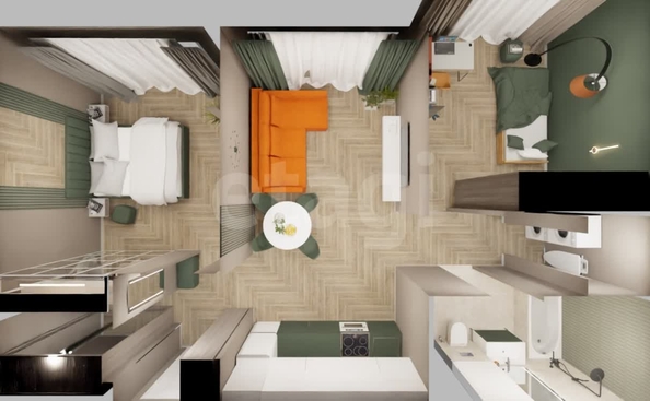 
  Продается 3-комн. квартира 57.8 м², в ЖК Заельцовский. Фото 9.