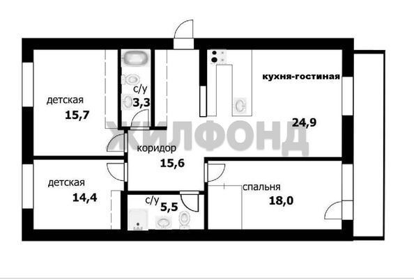 
  Продается 3-комн. квартира 105 м². Фото 31.