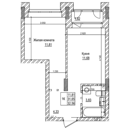 
  Продается 1-комн. квартира 31.6 м², в ЖК Комсомольский проспект, дом 2. Фото 1.