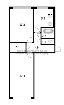 
  Продается 2-комн. квартира 47 м². Фото 16.