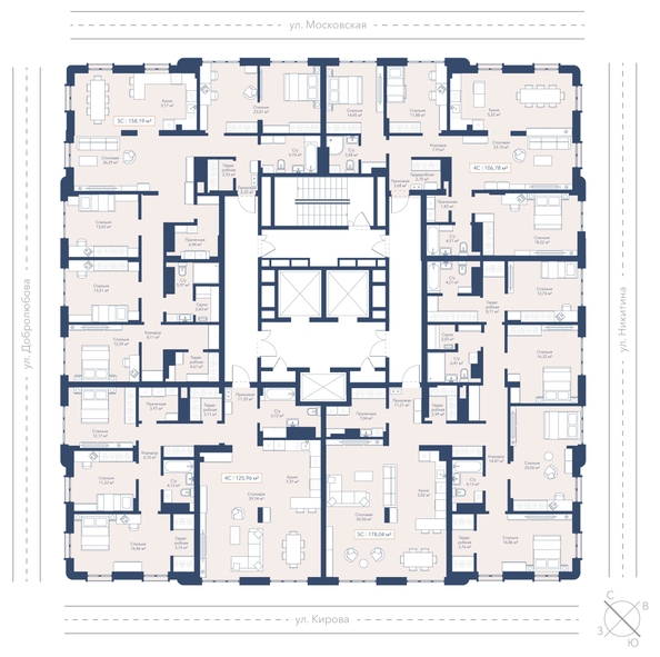 
  Продается 4-комн. квартира 158.19 м², в ЖК Виларт, дом 2. Фото 2.