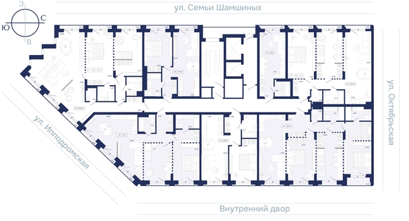 
  Продается 2-комн. квартира 75.52 м², в ЖК Юнити Центр. Фото 2.