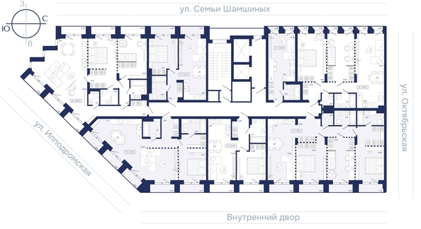 
  Продается 4-комн. квартира 126.07 м², в ЖК Юнити Центр. Фото 1.