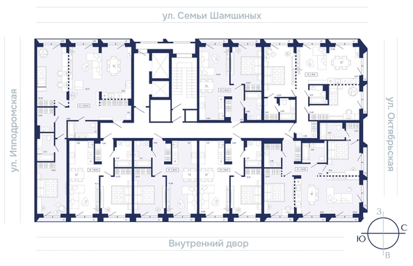 
  Продается 2-комн. квартира 76.6 м², в ЖК Юнити Центр. Фото 2.