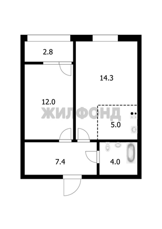 
  Продается 2-комн. квартира 45.5 м², в ЖК Поколение, дом 1. Фото 9.