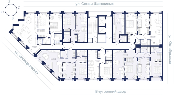 
  Продается 2-комн. квартира 102.44 м², в ЖК Юнити Центр. Фото 2.